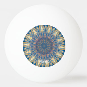 Blue Chakra Kaleidoskop Thunder_Cove Tischtennisball