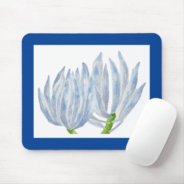 Blue Chalk Sticks auf einem Mauspad (Mit Mouse)