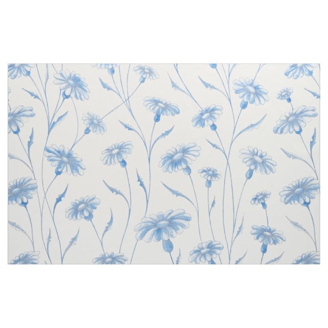 Blue Chamomile Fabric Stoff (Fat Quarter (45,7 x 55,9 cm))
