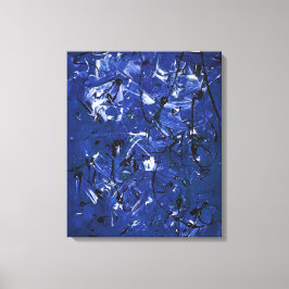 Blue Chaos Leinwanddruck