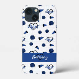 Blue Cheer Hearts, Pom Poms, Megaphone Muster Case-Mate iPhone Hülle