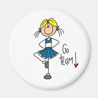 Blue Cheerleader Magnet