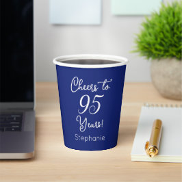 Blue Cheers 95 Jahre 95. Geburtstag Pappbecher