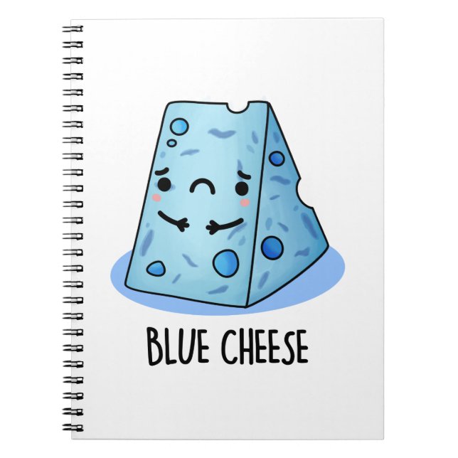 Blue Cheese Funny Food Puff Notizblock (Vorderseite)