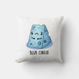 Blue Cheese Funny Sad Pun Kissen