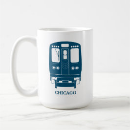 Blue Chicago "L" Profil Kaffeetasse