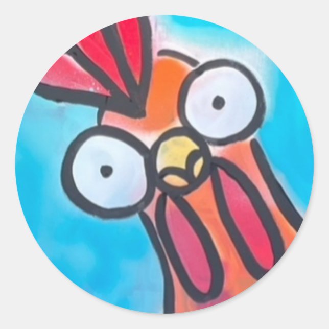 Blue Chicken Sticker (Vorderseite)