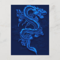 Blue Chinese Dragon