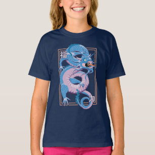 Blue Chinese Dragon T - Shirt