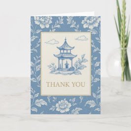 Blue Chinoiserie Card Karte