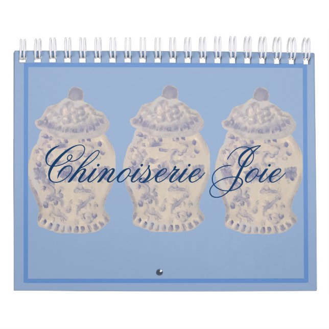 Blue Chinoiserie Hand Painted Ginger Jar Jars Cale Kalender (Titelbild)
