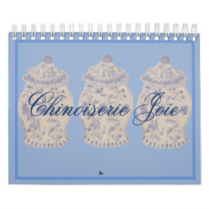 Blue Chinoiserie Hand Painted Ginger Jar Jars Cale Kalender