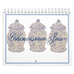 Blue Chinoiserie Hand Painted Ginger Jar Jars Kalender