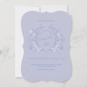 Blue Chinoiserie Hochzeitseinladung Einladung