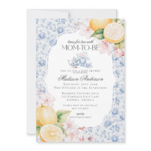 Blue Chinoiserie Tee Party Babydusche