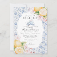 Blue Chinoiserie Tee Party Babydusche