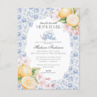 Blue Chinoiserie Tee Party Babydusche