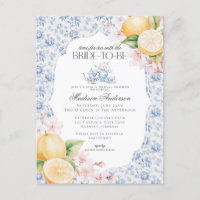Blue Chinoiserie Teezeremonie Party Brautparty