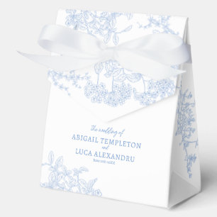 Blue Chinoiserie Toile de Jouy Wedding Geschenkschachtel
