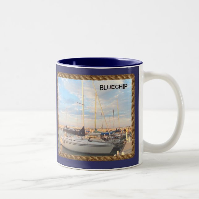Blue Chip, KAPITÄN Zweifarbige Tasse (Rechts)