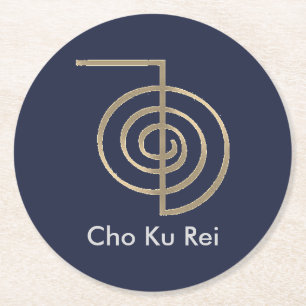 Blue Cho Ku Rei Reiki Symbol Untersetzer
