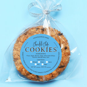 Blue Chocolate Chip Cookies Hütte Law Aufkleber