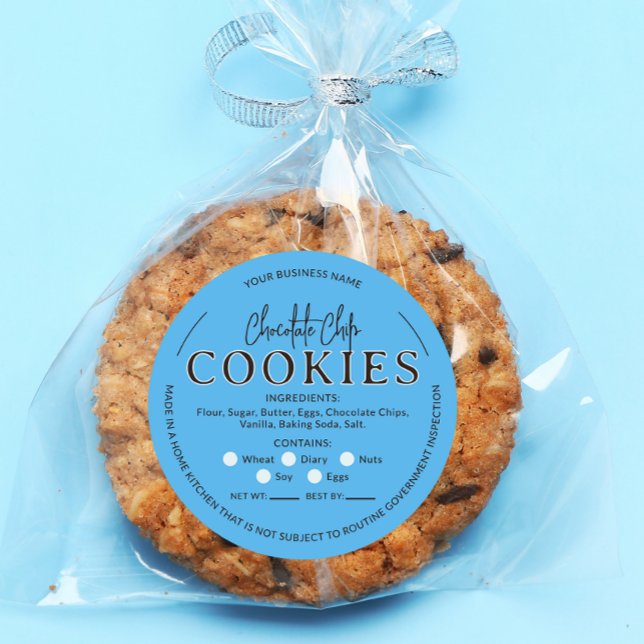 Blue Chocolate Chip Cookies Hütte Law Aufkleber (Von Creator hochgeladen)