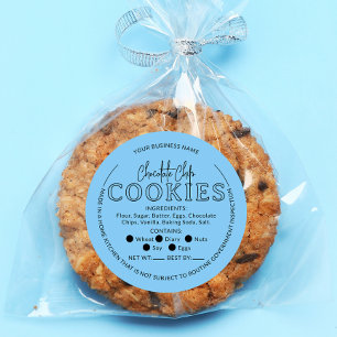 Blue Chocolate Chip Cookies Hütte Law Aufkleber