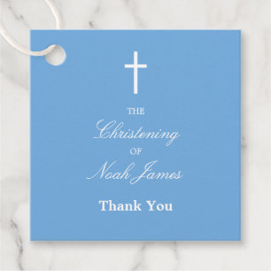 Blue Christening Vielen Dank für Ihr Interesse Tag Geschenkanhänger