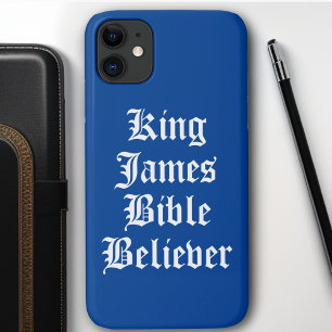Blue Christlich Faith King James Bible Glaube Case-Mate iPhone Hülle