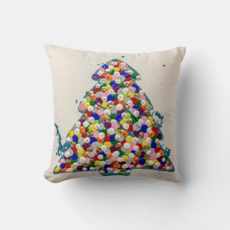 Blue Christmas 16 x 16 Cotton Throw Kissen