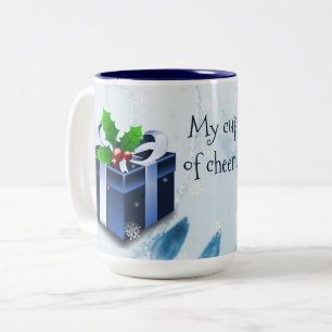 Blue Christmas Geschenk Kaffee Tasse
