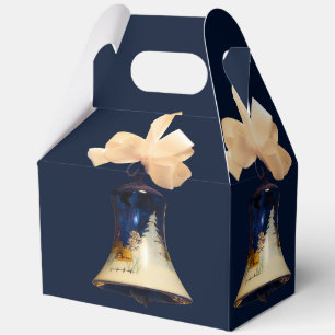 Blue Christmas Jingle Bells Gefallen Geschenkboxen Geschenkschachtel