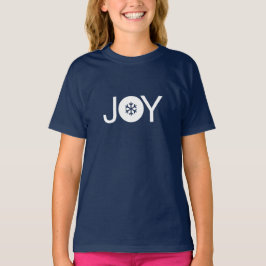 Blue Christmas Joy Kids T - Shirt