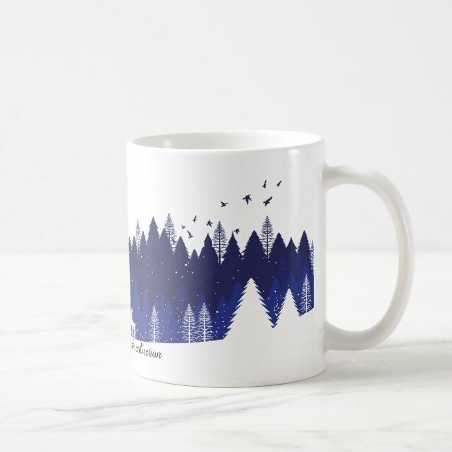 Blue Christmas Mug Kaffeetasse (Rechts)
