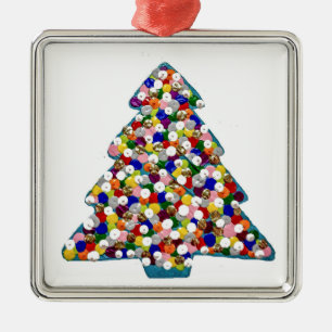 Blue Christmas Ornament Aus Metall