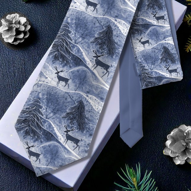 Blue Christmas Pattern#13 ID1009 Krawatte (Von Creator hochgeladen)