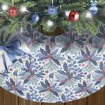 Blue Christmas Pattern#17 ID1009 Polyester Weihnachtsbaumdecke<br><div class="desc">Wenn Sie sich fragen, welche Farbkombinationen Sie für Ihre Weihnachtsdekoration und Geschenkartikel in diesem Jahr auswählen sollten, habe ich Sammlungen von aufeinander abgestimmten Mustern erstellt, um das Leben ein wenig leichter zu machen. Dieses auffallende Aquarelldesign zeichnet sich durch die Anordnung von Heilig- und Beeren mit Tannenfäden in einer markanten blauen,...</div>