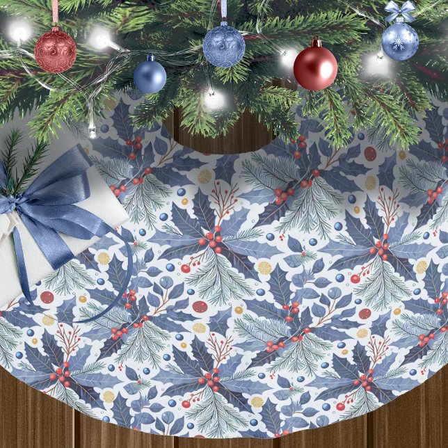 Blue Christmas Pattern#17 ID1009 Polyester Weihnachtsbaumdecke (Von Creator hochgeladen)
