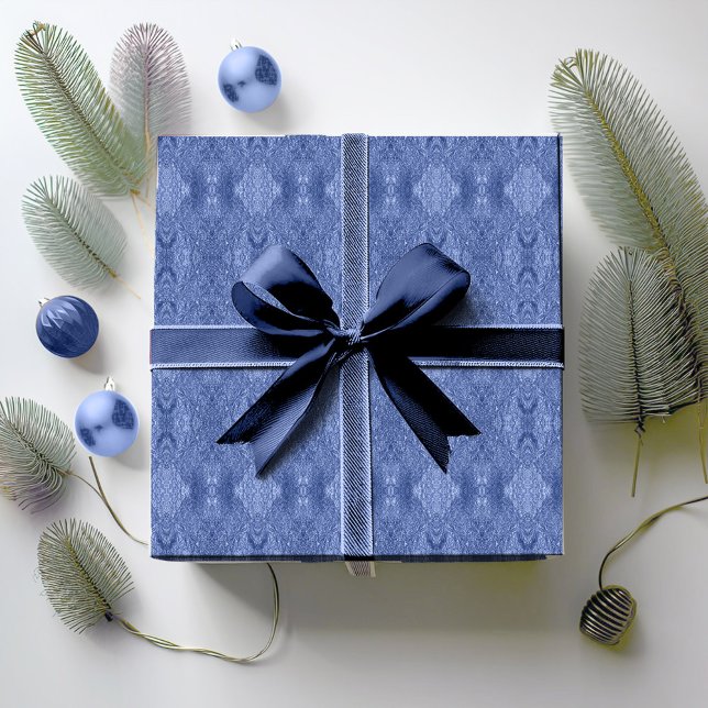 Blue Christmas Pattern#32 ID1009 Geschenkpapier (Von Creator hochgeladen)