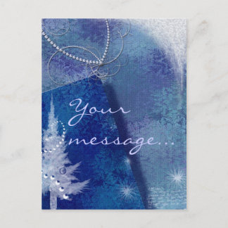 Blue Christmas Postkarte