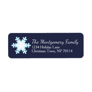 Blue Christmas Snowflakes Family