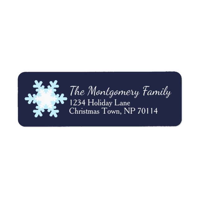 Blue Christmas Snowflakes Family (Vorne)