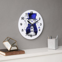 Blue Christmas Snowman