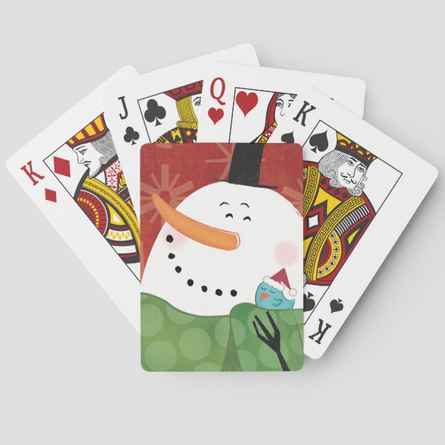 Blue Christmas Tasse mit Dark Cocoa Spielkarten (Rückseite)