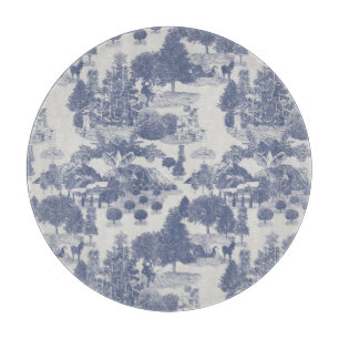 Blue Christmas Winter Wonderland Schneidebrett