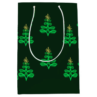 Blue Christmas wrapping paper  Mittlere Geschenktüte