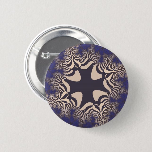 Blue Chrome Cross Button (Vorne & Hinten)