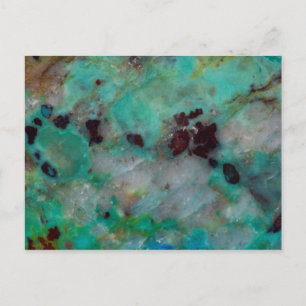Blue Chrysocolla Jasper Postkarte