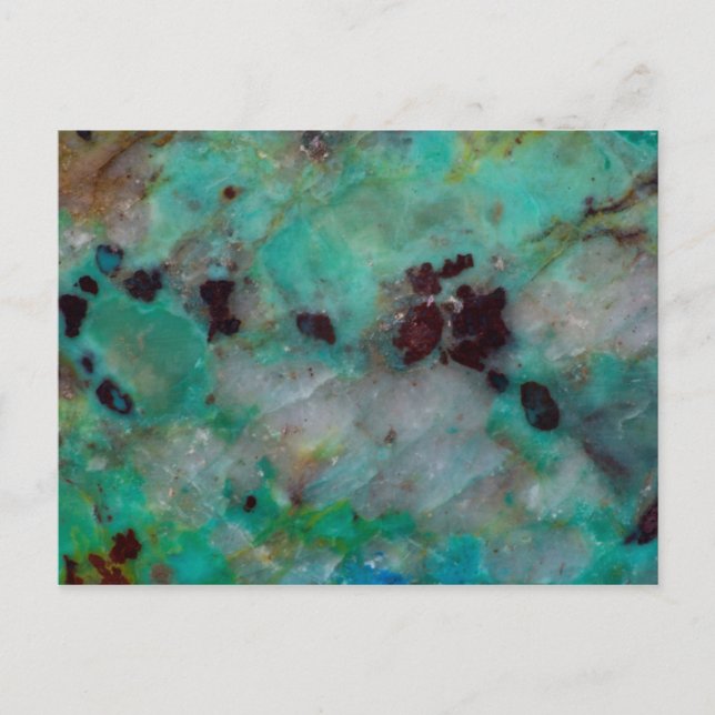 Blue Chrysocolla Jasper Postkarte (Vorderseite)